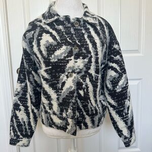 Stylish Black and White Women's Jacket